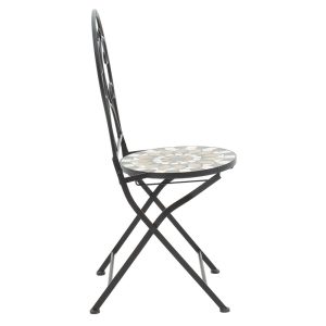 137 000004 3 Mosaic pakoworld dining set set 3pcs metal blackIndoor furniture > Dinning sets