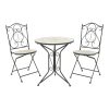 137 000011 Dessie deckchair pakoworld aluminum stackable textilene off-white 56x188x30cmOutdoor furniture > Sunbeds