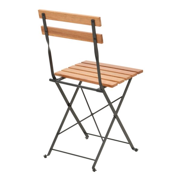 137 000012 3 Dining table Pometia pakoworld set of 3 pieces wood-metalOutdoor furniture > Garden food table