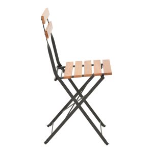 137 000012 4 Dining table Pometia pakoworld set of 3 pieces wood-metalOutdoor furniture > Garden food table