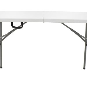 142 000004 3 Commercial folding camping table Rodeo pakoworld with metal frame colour white 122x60x74cmOutdoor furniture > Catering furniture