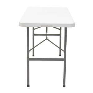 142 000004 4 Commercial folding camping table Rodeo pakoworld with metal frame colour white 122x60x74cmOutdoor furniture > Catering furniture