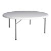 142 000019 One-piece catering-conference table Comfort pakoworld white round D150x74cmOutdoor furniture > Catering furniture