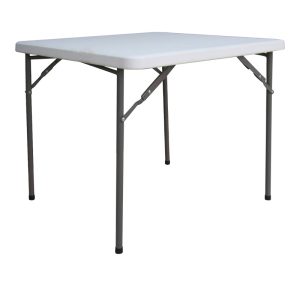 142 000021 Foldable Comfort pakoworld catering table in white color 80x80x74cmOutdoor furniture > Catering furniture