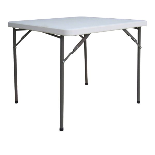 142 000021 Foldable Comfort pakoworld catering table in white color 80x80x74cmOutdoor furniture > Catering furniture