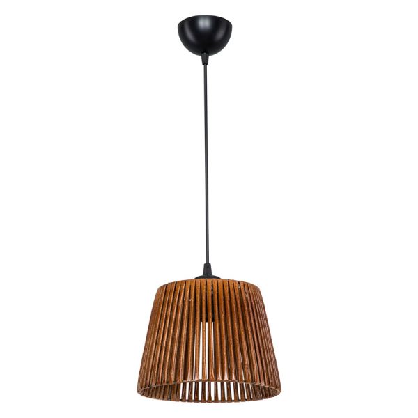 147 000061 Ceiling light PWL-1116 pakoworld Ε27 brown D20x15cmBOHO CHIC > Luminaries