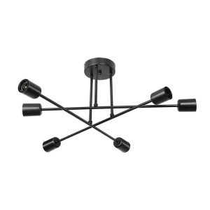 147 000069 2 Ceiling light PWL-1122 pakoworld Ε27 black D61x25cmLighting > Ceiling