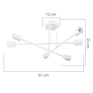 147 000071 3 Ceiling light PWL-1122 pakoworld Ε27 gold D61x25cmLighting > Ceiling
