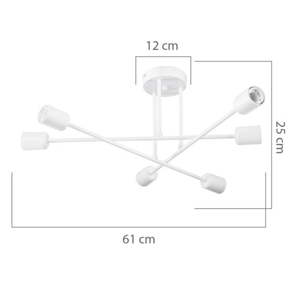 147 000071 3 Ceiling light PWL-1122 pakoworld Ε27 gold D61x25cmLighting > Ceiling