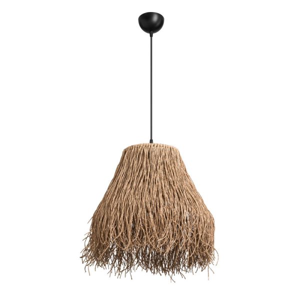 147 000076 Ceiling light PWL-1126 pakoworld Ε27 brown D36.5x40cmBOHO CHIC > Luminaries
