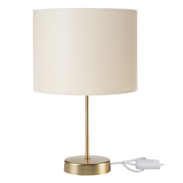 147 000100 Table lamp PWL-1183 pakoworld Ε27 cream-golden D22x36.5cmLighting > Table