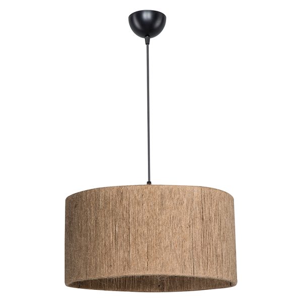 147 000101 Ceiling light PWL-1184 pakoworld Ε27 brown D40x20cmBOHO CHIC > Luminaries