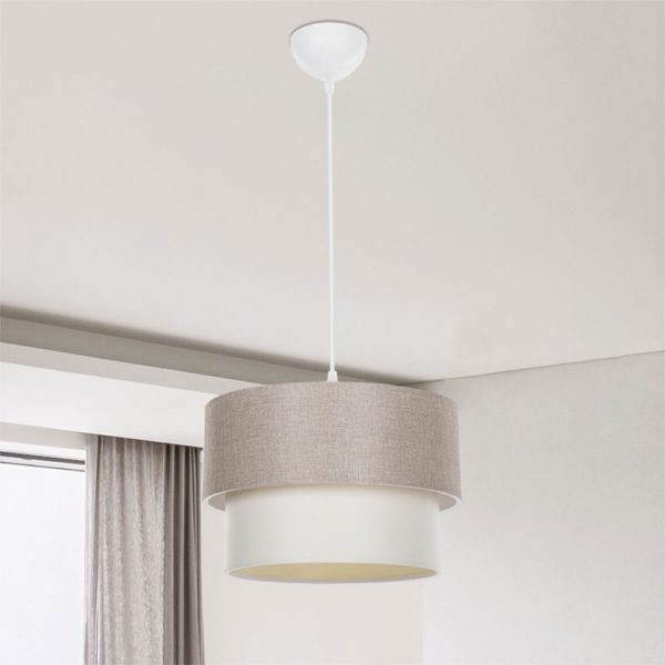 147 000116 2 Ceiling light PWL-1194 pakoworld Ε27 beige D30x19cmLighting > Ceiling