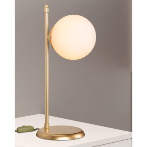 147 000144 2 Table lamp Inclusive pakoworld Ε27 golden 16.5x21x45cmLighting > Table