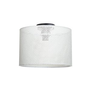 147 000162 Single light Plega pakoworld ceiling light fabric in cream shade D30x21cmLighting > Ceiling