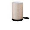 147 000179 Cabini pakoworld table lamp beech wood and fabric in cream color 22x22x30cmLighting > Table