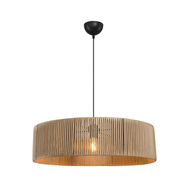 147 000189 2 Tebaha pakoworld single-light ceiling lamp E27 in natural shade Φ55x20cmLighting > Ceiling