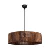 147 000190 Floor lamp PWL-1059 pakoworld E27 in cream-walnut shade D38x140cmLighting > Floor