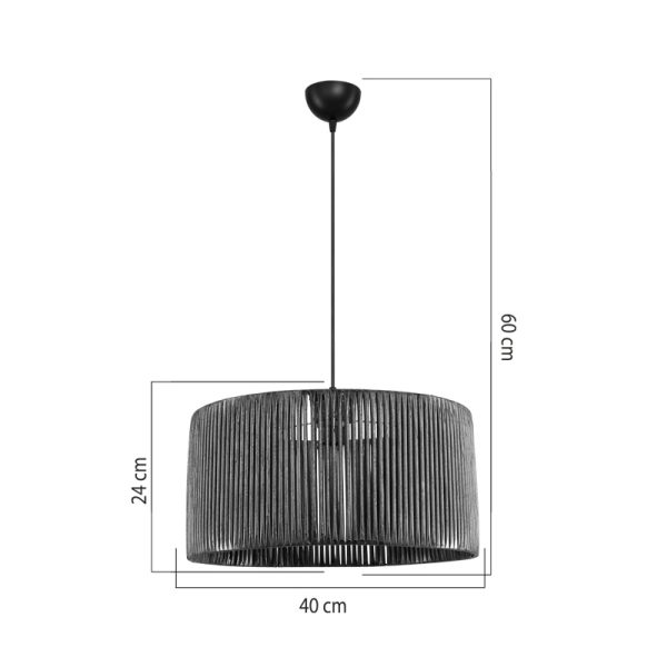 147 000191 3 Lambu pakoworld single-light ceiling lamp E27 in brown shade Φ40x20cmLighting > Ceiling