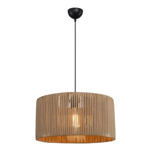 147 000192 2 Lambu pakoworld single-light ceiling lamp E27 in natural shade Φ40x20cmLighting > Ceiling