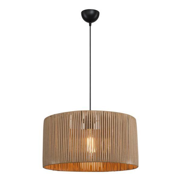 147 000192 2 Lambu pakoworld single-light ceiling lamp E27 in natural shade Φ40x20cmLighting > Ceiling