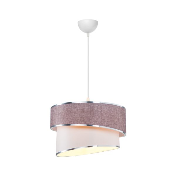 147 000193 2 Ceiling light Loopy pakoworld Ε27 rose-white D30x18cmLighting > Ceiling