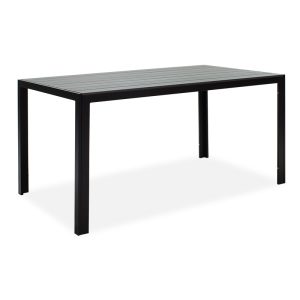 152 000003 Nares pakoworld table aluminum black-plywood anthracite 140x80x72.5cmOutdoor furniture > Garden dining sets