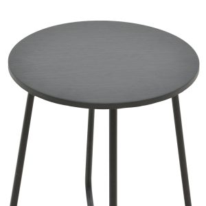 152 000047 2 Τable Bramwell pakoworld metal dark grey D40x50cmIndoor furniture > Coffee tables