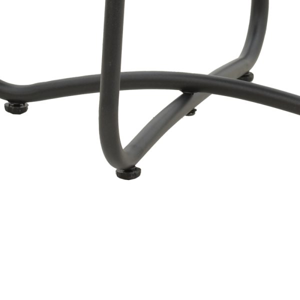 152 000047 3 Τable Bramwell pakoworld metal dark grey D40x50cmIndoor furniture > Coffee tables