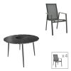 152 000099 Vertian pakoworld cushion textilene in dark grey color 194x58x7cmOutdoor furniture > Sunbed cushions
