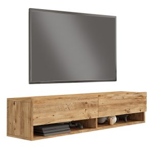 176 000063 Roscoe pakoworld wall TV unit in color sonoma 140x31.6x29.6cmIndoor furniture > TV stands