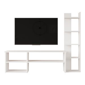 176 000223 3 Perla pakoworld living room set in white 120x29.5x41.8cmIndoor furniture > Living room sets
