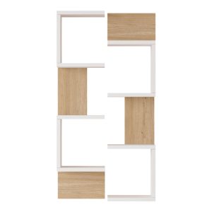 176 000229 3 Pomar pakoworld wall shelf in natural-white shade 47.2x14.5x92.5cmIndoor furniture > Wall shelves