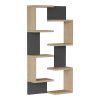 176 000230 Wall shelf Flevior pakoworld in sonoma-white color 90x22x25.6cmIndoor furniture > Wall shelves