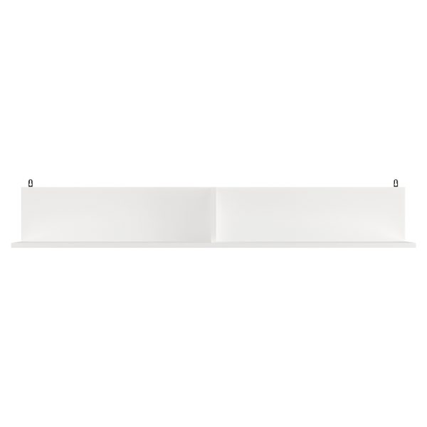 184 000109 2 Wall shelf Drowel pakoworld in white color 130x21.6x20cmIndoor furniture > Wall shelves