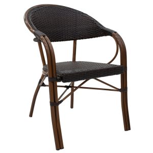 200 000332 2 Lounge set 3pcs Paula pakoworld metal-pe rattan brownEASTER OFFERS
