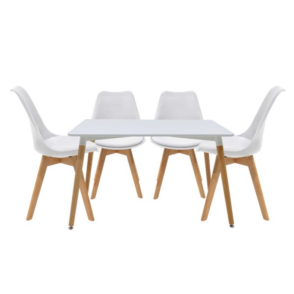 200 000591 Natali-Gaston pakoworld student dining room furniture set 5 pcs 120x80x76cmStudent Offers