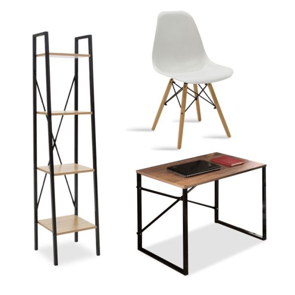 200 000658 Student office furniture package Ramon-Julita-Zayn pakoworld set of 3 pcs 90x60x70cmStudent Offers
