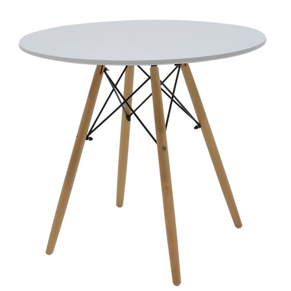 200 000695 2 Julita-Gaston pakoworld dining table set of 3 in natural-white shade Φ80x73cmStudent Offers