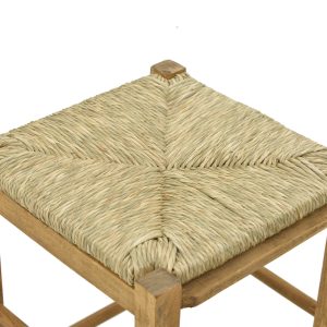 200 000745 2 Coffee shop stool without width with mat Bodier-Charchie I pakoworld walnut wood 35x35x78cmIndoor furniture > Stools