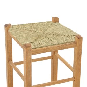 200 000748 2 Coffee shop stool with mat Oligor-Charchie I pakoworld walnut wood 35x35x78cmEASTER OFFERS