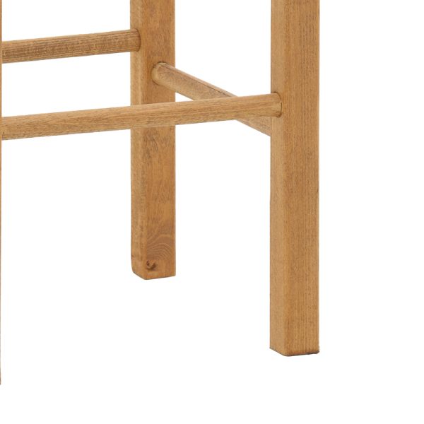 200 000748 3 Coffee shop stool with mat Oligor-Charchie I pakoworld walnut wood 35x35x78cmEASTER OFFERS