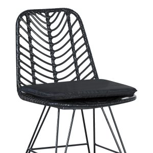 200 000856 3 Kliton-Naoki dining table set of 5 pakoworld anthracite aluminum and metal in black shade 80x80x74cmOutdoor furniture > Garden food table