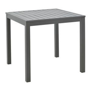 200 000856 4 Kliton-Naoki dining table set of 5 pakoworld anthracite aluminum and metal in black shade 80x80x74cmOutdoor furniture > Garden food table
