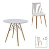 200 000972 Coffee table Kunlo Inart gold chrome-black glass D50x53.5cmIndoor furniture > Tables auxiliary