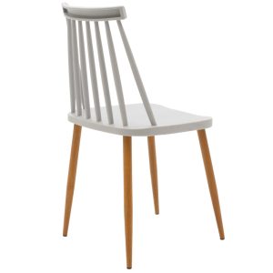 200 000972 2 Aurora-Julita pakoworld dining table set of 3 pp-mdf in grey-natural color D80x73cmIndoor furniture > Dinning sets