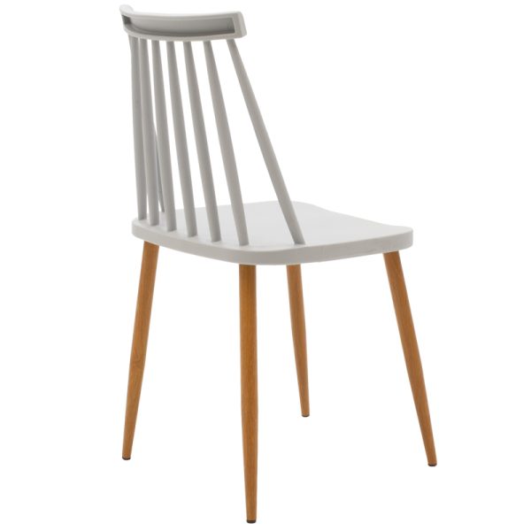 200 000972 2 Aurora-Julita pakoworld dining table set of 3 pp-mdf in grey-natural color D80x73cmIndoor furniture > Dinning sets