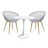 200 001146 Coffee table Tabletod pakoworld in walnut-white color 119x60x40cmIndoor furniture > Coffee tables