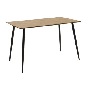 200 001153 4 Dining table set of 5 pieces Cuba-Parker pakoworld madf in sonoma-black color 120x70x76cmIndoor furniture > Dinning sets