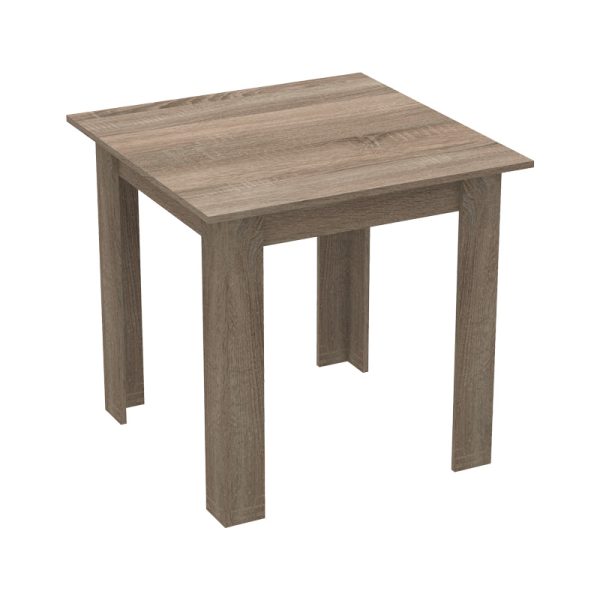 200 001187 4 Dining table Chloe-Aurora I pakoworld set of 5 pieces glass 8mm anthracite - natural-black leg 120x70x75cmIndoor furniture > Dinning sets